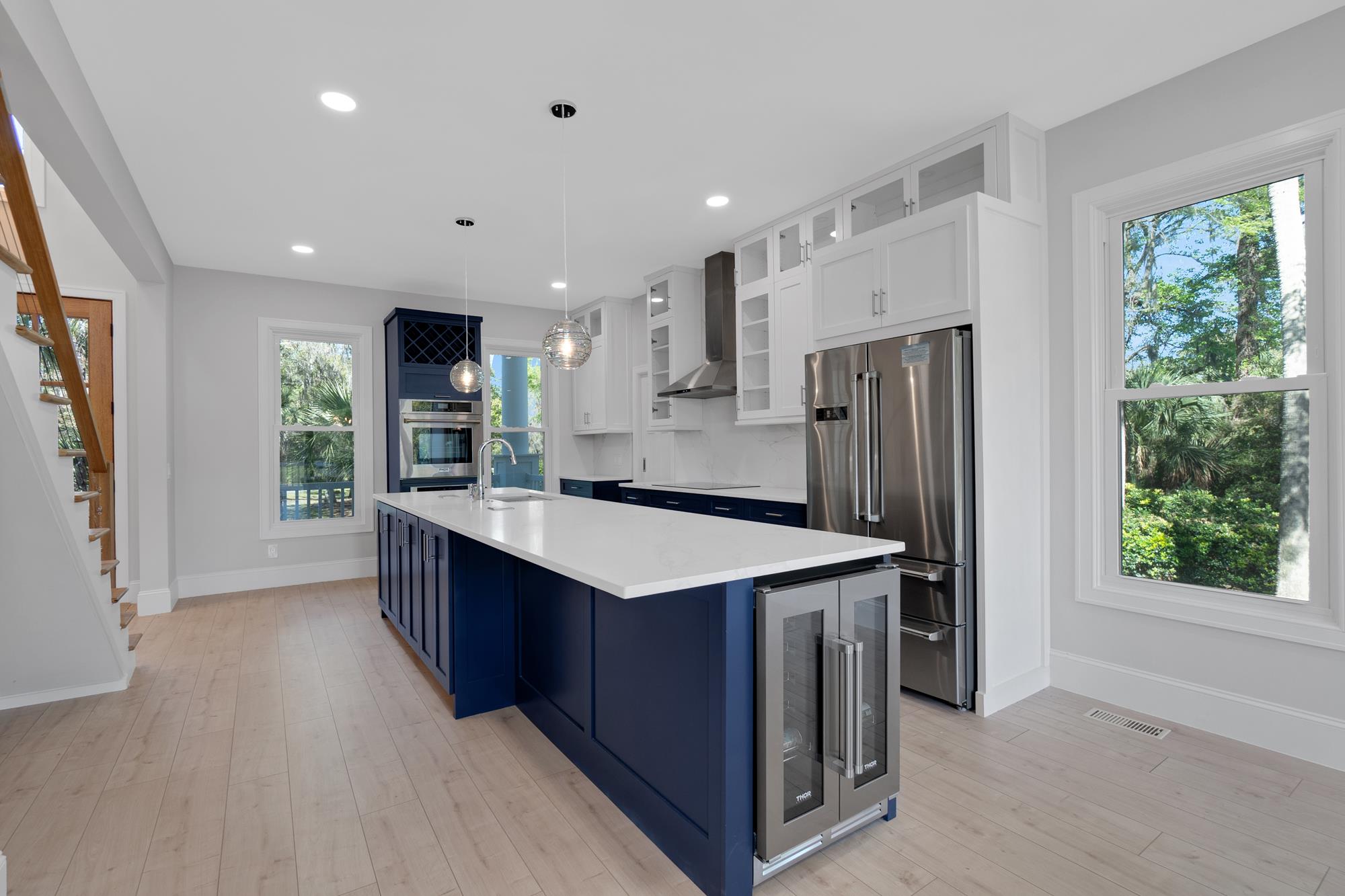 Two Tone Contemporary Kitchen Kitchen Remodel by HHI Builders project photo